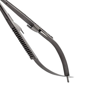 Portaagujas Castroviejo de 5.5 Pulgadas, Recto, con Bloqueo, Instrumento Quirúrgico para Sutura, Microcirugía, Oftalmología y Odontología - Product Image 6