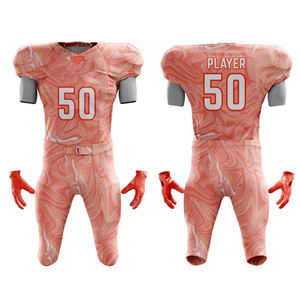 Custom American Football Uniform Set Light Blue White <b>Marble</b> Print Moisture Wicking Fitted Style Men's Sublimated Jersey Pants - Product Image 4