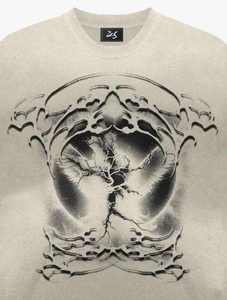 Camiseta de Moda Personalizada, Camiseta de Algodón Supima, Camiseta Cuadrada, Impresión en Serigrafía, Ropa Urbana, Camiseta de Manga Larga de Doble Capa para Hombre - Product Image 2