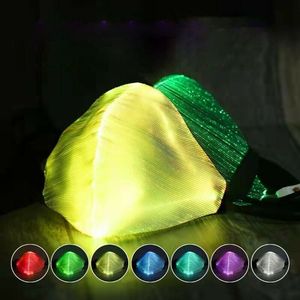 Máscara LED 3D de 7 Colores, Accesorio Luminoso para Disfraces de Fiesta - Product Image 1