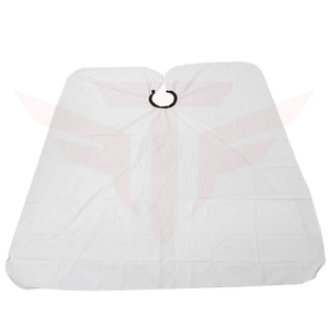 Cape de Coiffure et Tablier de Barbier Surdimensionné en Polyester Écologique Imperméable avec Logo Personnalisé de Luxe - Product Image 3