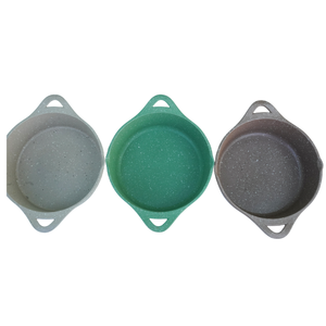 Casserole en aluminium moulé sous pression de 20 cm avec couvercle en verre, revêtement céramique antiadhésif, compatible induction, lave-vaisselle, design moderne et luxueux - Product Image 1