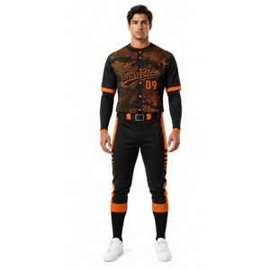 Conjunto de Camiseta de Béisbol para Hombre, Manga Larga, Sublimada, Transpirable, Ajuste Atlético, para Todas las Temporadas, Ropa Deportiva de Equipo - Product Image 4