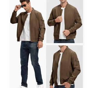 New Arrival High Quality Men's Bomber <b>Jacket</b> Customized Logo Youth Casual Wear for Winter <b>Jacket</b> for Man Bomber <b>Jackets</b> - Product Image 4