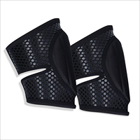 Genouillères de pole dance respirantes, confortables et à séchage rapide, noires élégantes avec grip, 100 % polyester, protection pour femme