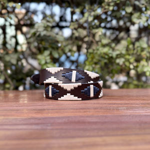 Cinturón de Cuero Artesanal Resistente, Estilo Polo, con Hilo Encerado Vintage, Acabado Suave de Nubuck, 35 mm de Ancho, Hebilla de Aleación, Color Personalizable - Product Image 2