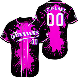 Maillot de baseball personnalisé en polyester de haute qualité avec nom d'équipe, grandes tailles, impression par sublimation, vêtements de sport de la meilleure qualité - Product Image 1
