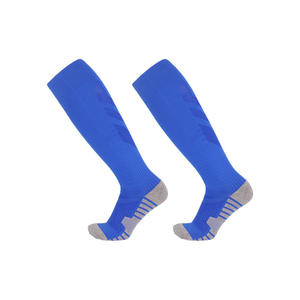 Calcetines deportivos de fútbol de alta calidad, medias antideslizantes de algodón para equipo, calcetines transpirables de punto con logotipo personalizado para <span class=keywords><strong>hombre</strong></span> - Product Image 1