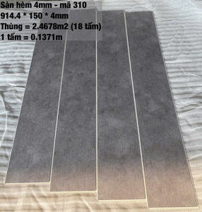 Revêtement de sol SPC en vinyle écologique, imperméable et anti-mites, épaisseur 4 mm, pour usage intérieur : salle de sport, maison, bureau, garage, hôpital, salle de bain, atelier - Product Image 4