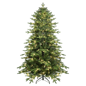 Premium 4ft Artificial Christmas Tree 1071 PE/PVC Mixed Branch Tips 150L Warm White LED Steel Wire Hinged Fol - Product Image 1