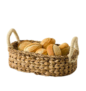 Wooden Handle Elegant Custom Jute <b>Bread</b> <b>Basket</b> High Quality Premium Rattan for Home Kitchen Bakery Use - Product Image 3
