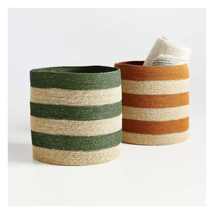 Export Quality Handmade Eco-Friendly Natural Rattan Jute Yarn Food <b>Storage</b> Basket Set Decorative Woven Organizer for Home Use - Product Image 6