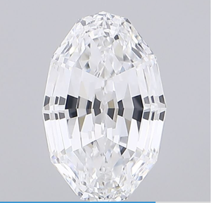 เพชร CVD รูปไข่ทรงเหลี่ยมเจียระไนแบบสเต็ปคัท น้ำหนัก 3.23 กะรัต สี D ความสะอาดระดับ IF ได้รับการรับรองจาก IGI รหัส 768682925 จาก ROYAL GEMS สำหรับทำเครื่องประดับ - Product Image 1
