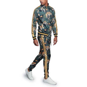 Ensemble de survêtements d'hiver pour hommes, 2 pièces, 100% polyester, imprimé par sublimation, molleton décontracté léger, manches longues, ensemble de jogging - Product Image 3
