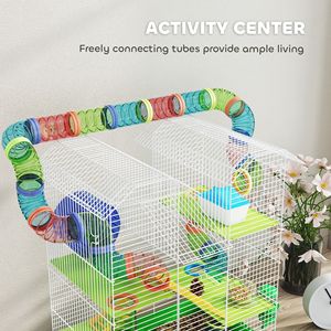 Gabbia per Animali Domestici in Acciaio Inox e Vetro per Criceti Piccoli, Medi e Grandi - Uso Interno e Personalizzabile di Lusso - Product Image 6