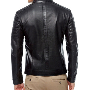Vintage Style Casual Men's Black Leather Jacket Custom Design Premium Quality Outerwear Men's Leather Jacket For <b>Online</b> Sale - Product Image 6