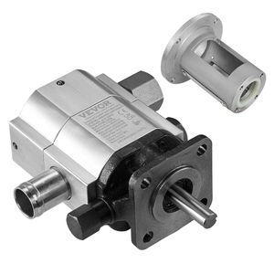 Kit Pompa Idraulica a Ingranaggi in Alluminio a 2 Stadi 4000 PSI 13 GPM per Spaccalegna con Base di Installazione Inclusa - Product Image 1