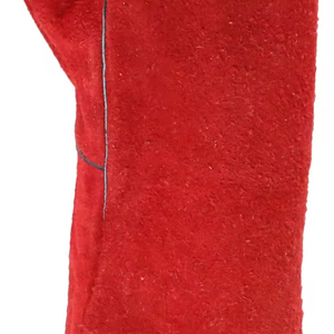 Guantes de soldadura de seguridad de cuero vacuno rojo de 14 o 16 pulgadas con logotipo personalizado, guantes de trabajo ignífugos de alta calidad y buen precio para soldadores - Product Image 5