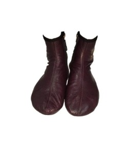 Wholesale Supply Leather Winter <b>Socks</b> Burgundy <b>Slippers</b> Islam Mest Feet Warmer Halal <b>Slippers</b> Genuine Leather Comfortable - Product Image 3