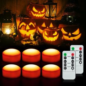 Luci LED a Forma di Zucca per Halloween con Telecomando, Effetto Sfarfallio, Timer, Funzionamento a Batteria, Dimmerabili - Product Image 1