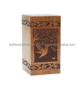 Nouveau design d'urnes funéraires en bois pour adultes urnes funéraires urnes funéraires taille personnalisée fournitures funéraires - Product Image 1