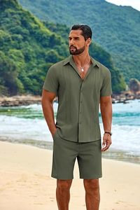 Conjunto de Camiseta sin Mangas y Pantalones Cortos para Hombre, Diseño Personalizado OEM, Lavado Ácido, Transpirable, Secado Rápido, 100% Poliéster, Ropa Deportiva Informal de Verano para Gimnasio - Product Image 2