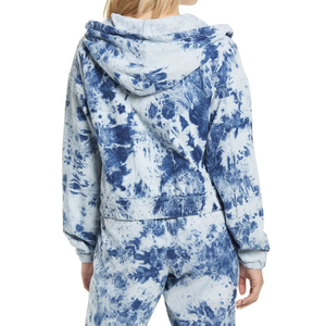 Ensemble de sweat-shirt court en coton avec logo personnalisé, ensembles décontractés pour femmes, vêtements de sport pour femmes, ensemble de 2 pièces, short et sweat-shirt - Product Image 3