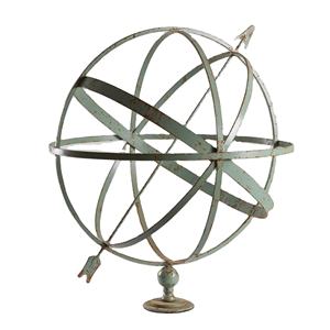 Armillaire robuste en métal fini vintage nouveau support de globe dernier support armillaire nouveau décor nautique en prix de gros - Product Image 1