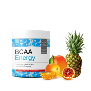 BCAA पाउडर 2:1:1 अनुपात प्राकृतिक BCAAS के लिए अमीनो एसिड पाउडर पेशी पाने पोस्ट कसरत वसूली पेय पेशी वसूली