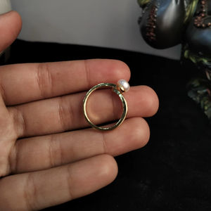 Elegant Freshwater Pearl Floral <b>Adjustable</b> <b>Ring</b> Free Size Open Band Pearl Jewelry <b>Ring</b> Resizable Supplier - Product Image 6