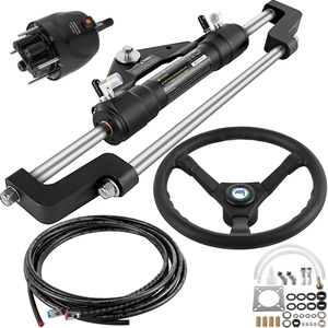 Kit di Sterzo Idraulico da 300HP per Imbarcazioni, Pompa, Cilindro, Ruota, Tubo da 18 Piedi, Kit Guarnizioni Idrauliche, Parti e Accessori per 18 Piedi - Product Image 1