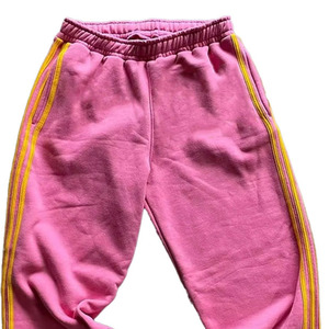 Sudadera con Capucha Rosa para Hombre con Logotipo de Águila y Rayas Amarillas, Ropa Casual de Otoño, Tela French Terry - Product Image 3
