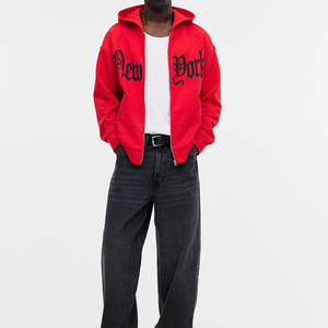 High Quality Cotton French Terry Oversize Hoodies StreetWear <b>Thick</b> <b>Fleece</b> Drop Shoulder Pocket Custom Unisex - Product Image 3
