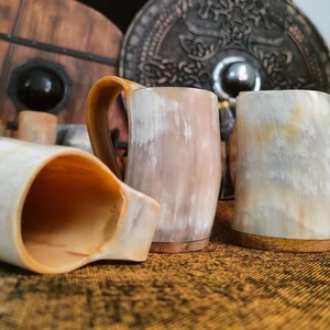 Cuerno Vikingo para Beber, Hecho a Mano, 100% Natural, Cáliz para Cerveza o Sidra, Estilo Medieval, Venta al Por Mayor - Product Image 4