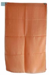 Soft Touch Peach Solid Silk Stole 200 cm × 55 cm For Fashion And Formal Wear At Best Price By Exporter Silk Stole - Product Image 4