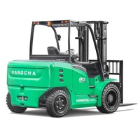 Chariot élévateur électrique à quatre roues Hangcha de 4 tonnes, 4,5 tonnes et 5 tonnes, robuste, avec moteur AC pour usage industriel