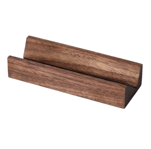 Eco-Friendly Wood Place <b>Card</b> Holders for Desk Sturdy Business <b>Card</b> Stand for Office Tabletop Counter Organizer <b>Card</b> Holder - Product Image 1