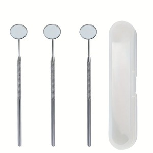 Dental Inspection <b>Tools</b> Mirror 2/3pcs Set Portable <b>Storage</b> <b>Box</b> Reusable Women Grafted Eyelashes Manual Ergonomic Grip Stainless - Product Image 5