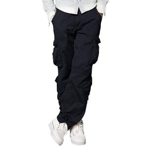Pantalon Cargo tactique de sport en toile, léger et respirant, avec logo personnalisé de haute qualité pour hommes, coupe régulière, solide et droite, style décontracté - Product Image 3