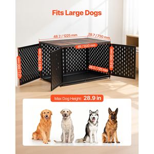 Gabbia per Cani Robusta da 48 Pollici, Kennel in Acciaio Resistente per Cani di Taglia Grande - Product Image 2