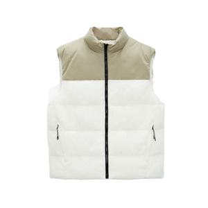 OEM/ODM Gilets matelassés pour hommes Gilet d'hiver thermique sans manches Veste coupe-vent Vêtements d'extérieur Logo personnalisé disponible - Product Image 1