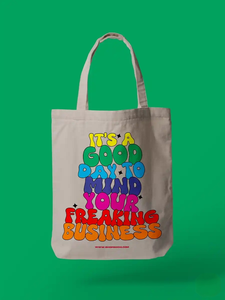 Sac fourre-tout en toile de coton écologique à motif lettres, avec poignée d'épaule, imprimé personnalisé, réutilisable, taille moyenne, pour le shopping - Product Image 2