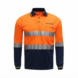 Chemise de travail réfléchissante à manches courtes, séchage rapide, logo personnalisé, pour travaux routiers, industriels, miniers, de construction, haute visibilité - Product Image 5