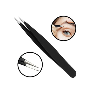 Meilleures pinces à cils pour extensions de cils en acier inoxydable avec pointe en fibre pour extensions de cils - Product Image 2