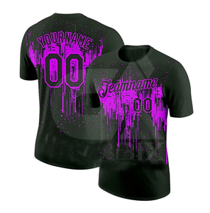 เสื้อฟุตบอลอเมริกันชาย คอวี แขนสั้น ผ้าโพลีเอสเตอร์ 100% ระบายอากาศ แห้งเร็ว ซับเหงื่อ ลดราคาพิเศษ - Product Image 1