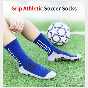 Chaussettes de sport mi-mollet noires à pois blancs antidérapantes respirantes tricotées pour le basketball, pour adultes, pour l'été et le sport - Product Image 6