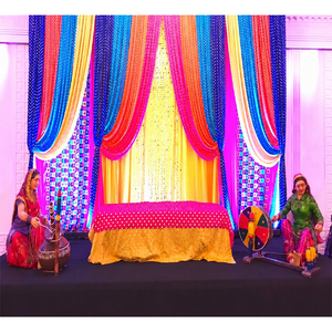 Modernas Estatuas Ligeras de Fibra de Vidrio para Escenarios de Cultura Punjabi y Sangeet, Ideales para Decoración de Bodas y Entradas - Product Image 1