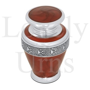 Urna cromada para mascotas, urna conmemorativa para cremación, urna artesanal con acabado cromado, tributo elegante para decoración del hogar. - Product Image 2