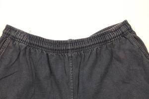 Shorts vintage années 90 pour homme, style streetwear, bleu délavé, en coton doux avec cordon de serrage à la taille, fabrication OEM - Product Image 5