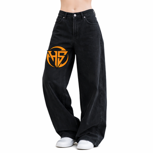 Pantalones Vaqueros Holgados de Cintura Baja para Mujer, Transpirables y a la Moda, Talla Grande, para Otoño - Product Image 3